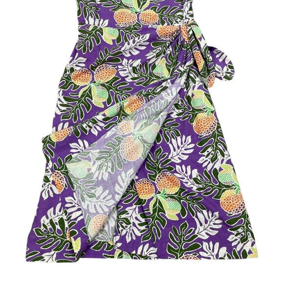 Patagonia Pataloha Dress Ulu Paradise Light Acai Size 2 Hawaiian Tropical Print - Picture 8 of 15